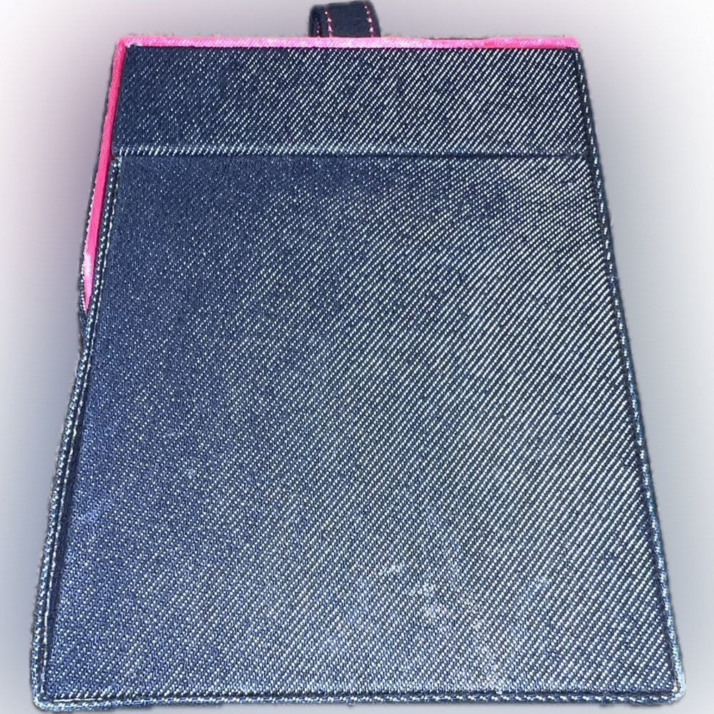 ❌Victoria's Secret Jewelry Box Denim Purse Shaped Organizer Travel Jewelry Case - Picture 5 of 8